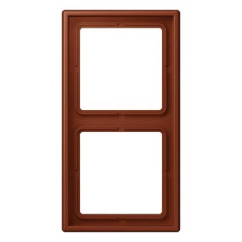 LC9824320D Рамка Les Couleurs Le Corbusier Terre sienne brique 2-постовая Jung фото