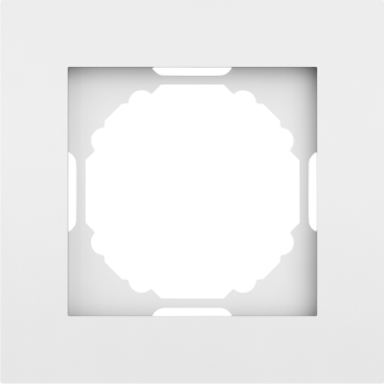 Рамка 1-я, матовый белый Donel A07 DE21133 фото