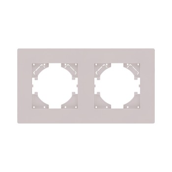 Рамка 2-кратная кашемир матовый Kollinger Aspekt AT2CM фото