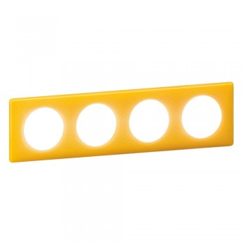 066674 Рамка Celiane Классика Песочный муар 4-постовая Legrand фото