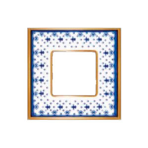 FD01471AZOB Рамка Belle Epoque Porcelain Голубой / Золото 1-постовая Fede фото
