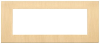 30657.70 Рамка Linea, 7 модулей, золото матовое, металл Vimar фото