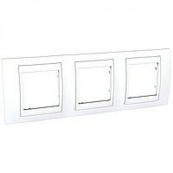 MGU6.006.18 Рамка Unica Хамелеон белый 3-постовая Schneider Electric фото
