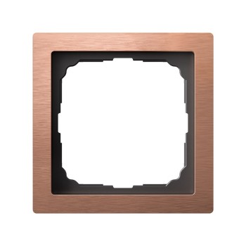 Рамка 1 пост металл медь Systeme Electric Artgallery pure GAL312501 фото