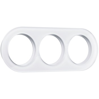 W0035101 Рамка на 3 поста (Белый) Favorit Runda Werkel a051635 фото