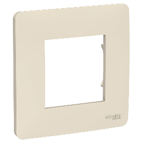 NU200244 Рамка Unica Studio Бежевый 1-постовая Schneider Electric фото