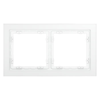 Рамка на 2 поста, белый,матовый,стекло Voltum S70 VLS110202 фото