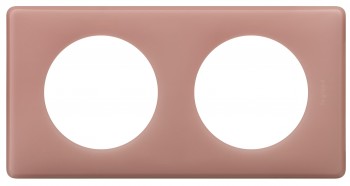 066762 Рамка Celiane Классика Перкаль розе 2-постовая Legrand фото