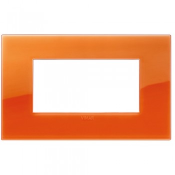 19654.63 Рамка Arke Classic оранжевый 4 модуль Vimar фото