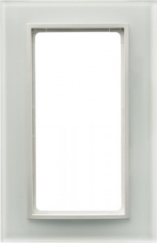 13096909 Рамка с большим вырезом B.7 Полярная белизна, стекло 2-постовая Berker фото