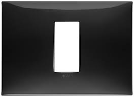 Накладка на 1 модуль центрально для коробки на 3 модуля, черный Vimar Neve Up 09671.04 фото