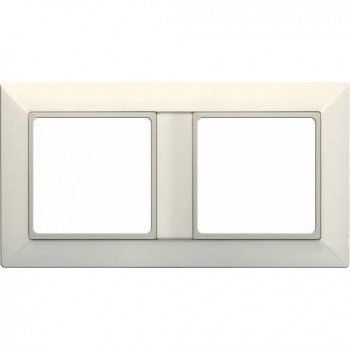 EP482 Рамка ECO Profi Бежевый 2-постовая Jung фото