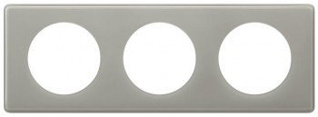 66603 Рамка Celiane Классика Серый глянец 3-постовая Legrand фото