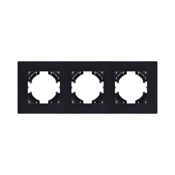 Рамка 3-кратная черный Kollinger Aspekt AT3BK фото