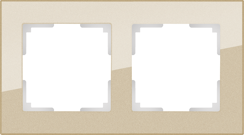

WL01-Frame-02 Рамка на 2 поста (шампань) Favorit Werkel a040871, Favorit WL01-Frame-02 a040871