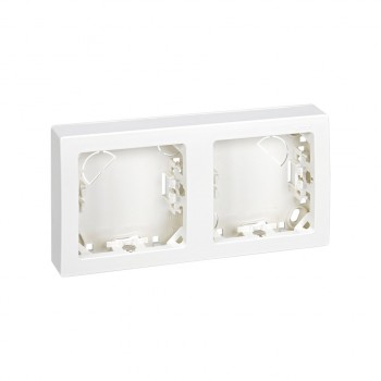 73620-60 Рамка горизонтальная, 2 поста, 75*146мм, Simon 73 Loft, белый фото