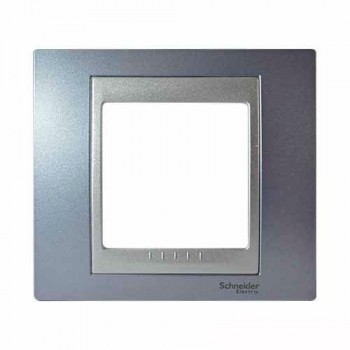MGU66.002.098 Рамка Unica Top Берилл / Алюминий 1-постовая Schneider Electric фото