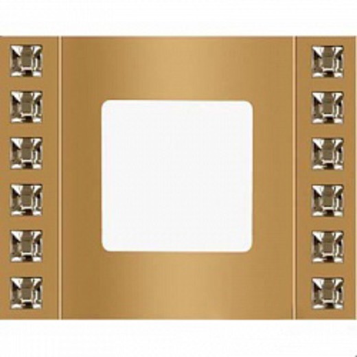 

FD01271OR Рамка Crystal De Luxe Золото 1-постовая Fede, Crystal De Luxe FD01271OR