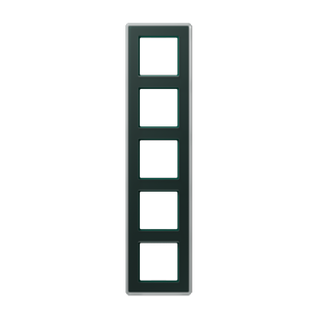 AV585GLMSG Рамка A VIVA стекло цвет Изумруд 5-постовая Jung фото