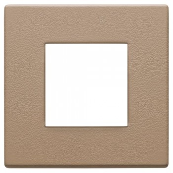 22642.21 Рамка Eikon EXE Саванна бежевый 2-модульная Vimar фото