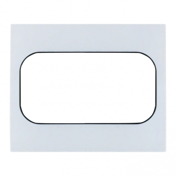 Рамка для розетки 2-ой Белый, черная линия EKF Стокгольм EYM-G-303-20 фото