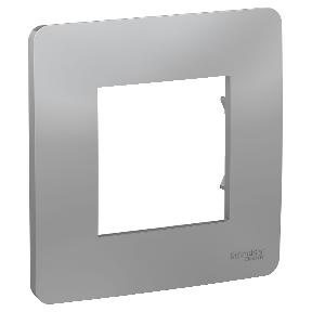 NU200230 Рамка Unica Studio Алюминий 1-постовая Schneider Electric фото