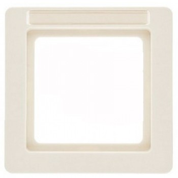 10116012 Рамка с полем для надписей Q.1 Белый бархат 1-постовая Berker фото