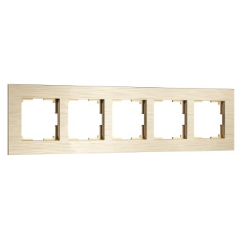 Рамка на 5 постов AluMax (шампань) Werkel a069967 W0053511 фото