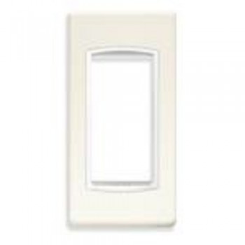 20666.B01 Рамка Eikon Total Look Арктический белый 1 модуль Vimar фото