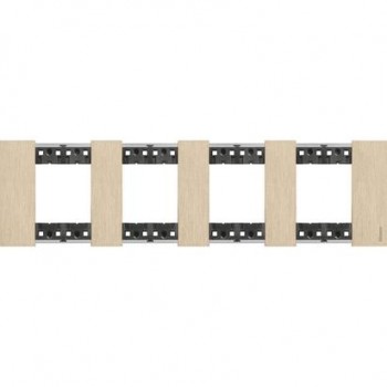 KA4802M4ZW Рамка Bticino Living Now ORO 2+2+2+2-модульная фото