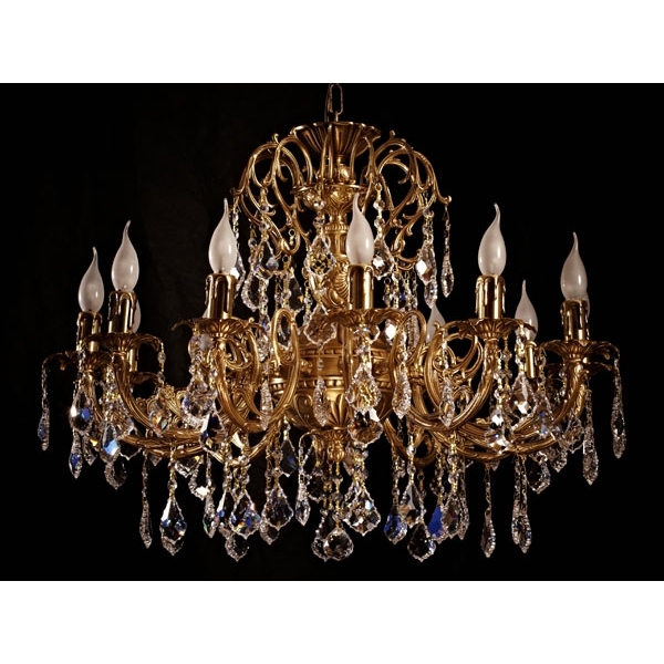 

Подвесная люстра 8888 8888/12 AB Leaf crystal Brizzi, Бронза, 8888 8888/12 AB Leaf crystal