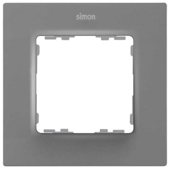 Рамка на 1 пост серый матовый  Simon 82 Concept 8200617-092 фото