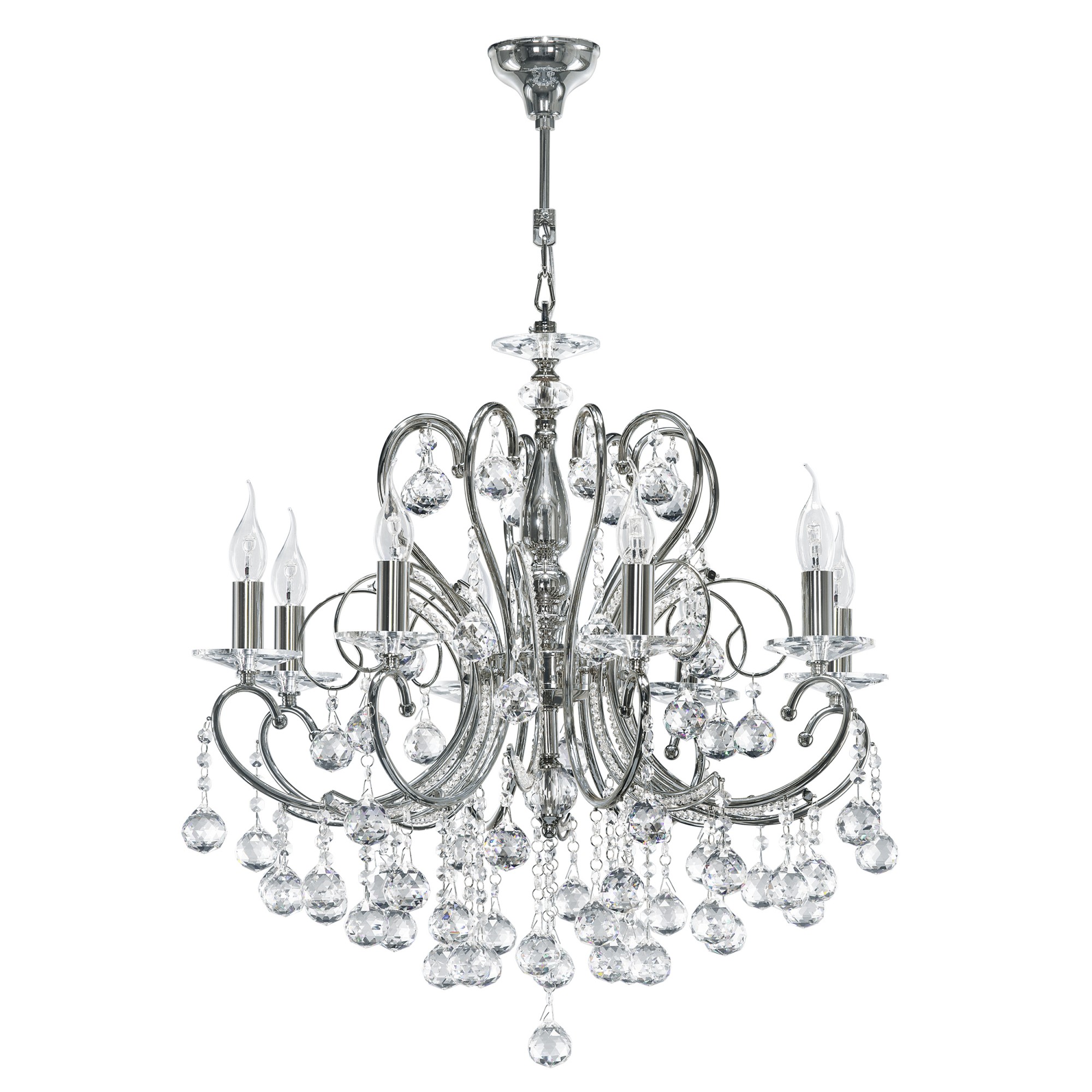 

Люстра подвесная Lightstar Elegante 708084, Хром, Elegante 708084