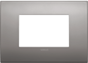 19653.10 Рамка Arke Classic Никель черный 3-модульная Vimar фото