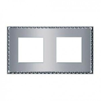FD01212CB Рамка Toledo Bright chrome 2-постовая Fede фото