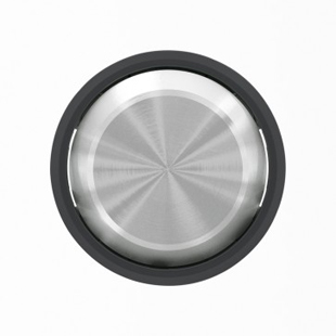 8601 CN Клавиша для выключателей/переключателей/кнопок 1-клав кольцо Стекло чёрное , ABB фото