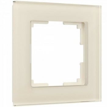 W0011141 Рамка на 1 пост (молочный,стекло) Favorit Werkel a058813 фото