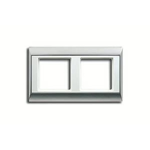 

AP582ALWW Рамка A Plus Алюминий / Белый 2-постовая Jung, A Plus AP582ALWW