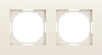 Рамка 2-я, матовый кремовый Donel A07 DE21231 фото