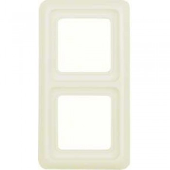 1329 Рамка с уплотнением IP44 Белый с блеском 2-постовая Berker фото