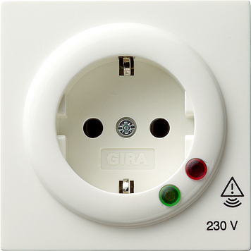 

045140 Розетка с защитой от перенапряжения Белый Gira S-color, S-color 045140