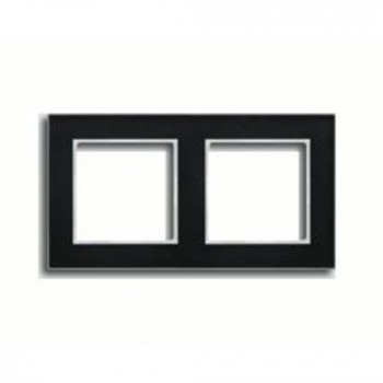 AC582GLSW Рамка A Creation Черное стекло 2-постовая Jung фото