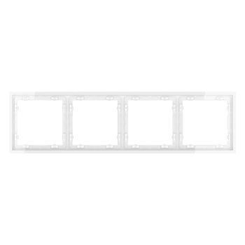 Рамка на 4 поста, белый глянцевый Voltum S70 VLS100401 фото