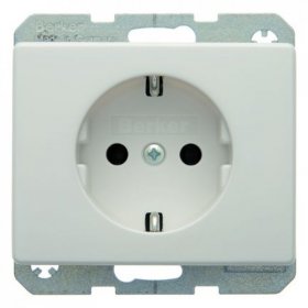 

47150069 Штепсельная розетка SCHUKO цвет: полярная белизна, с блеском Arsys Berker, Arsys 47150069