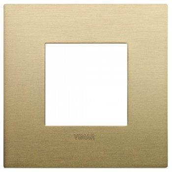 19642.12 Рамка Arke Classic Обработанная щеткой латунь 2 модуля Vimar фото