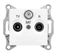 

SDN3501221 TV\R\SAT розет. проходная, белый Schneider Electric, Sedna SDN3501221