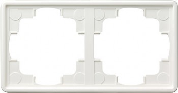 021240 Рамка S-color Белый 2-постовая Gira фото