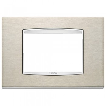 20653.C91 Рамка Eikon Chrome Classica Сталь 3-модульная Vimar фото