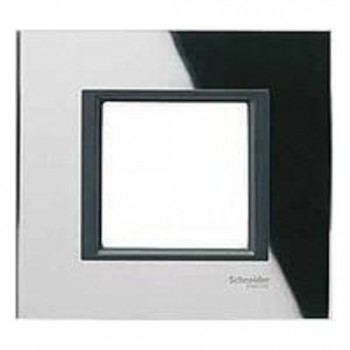 Рамка 1-постовая, черное стекло Schneider Electric Unica Class MGU68.002.7C1 фото