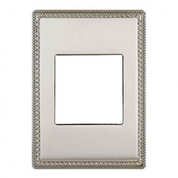 39821512 Рамка с квадратным вырезом Venezia Metal Хром 1-постовая Fontini фото